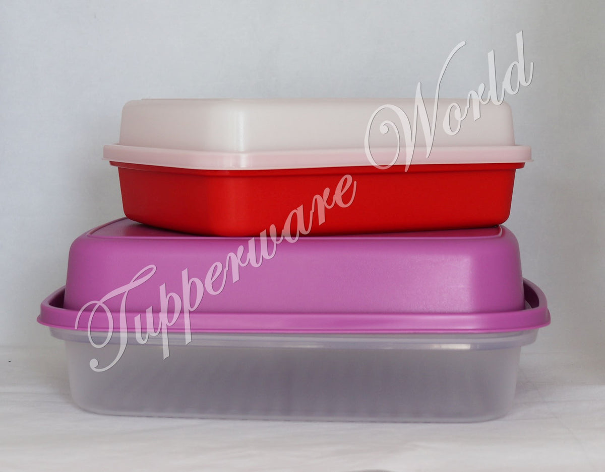 TUPPERWARE Season Serve Large Marinade Container Passion Red Brand New